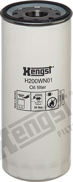 Hengst Filter H200WN01 - Filtro olio www.autoricambit.com