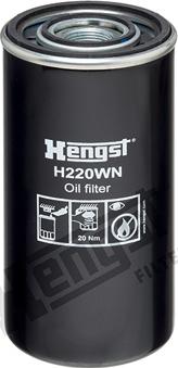 Hengst Filter H220WN - Filtro olio www.autoricambit.com