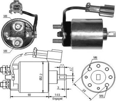 Hoffer 46090 - Elettromagnete, Motore d'avviamento www.autoricambit.com