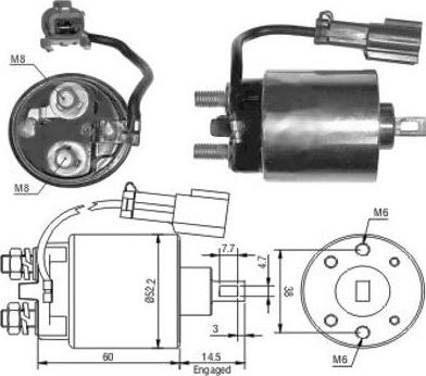 Hoffer 46091 - Elettromagnete, Motore d'avviamento www.autoricambit.com