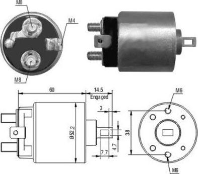 Hoffer 46092 - Elettromagnete, Motore d'avviamento www.autoricambit.com