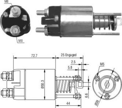 Hoffer 46045 - Elettromagnete, Motore d'avviamento www.autoricambit.com