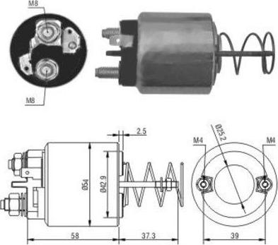 Hoffer 46053 - Elettromagnete, Motore d'avviamento www.autoricambit.com