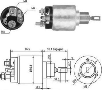 Hoffer 46064 - Elettromagnete, Motore d'avviamento www.autoricambit.com