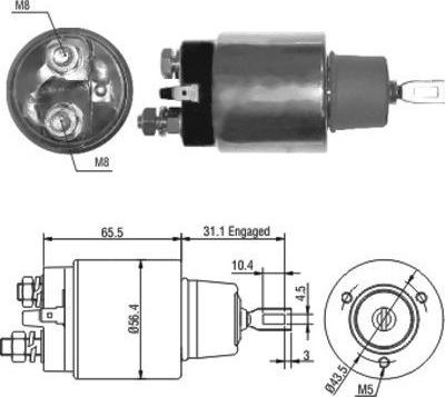 Hoffer 46066 - Elettromagnete, Motore d'avviamento www.autoricambit.com