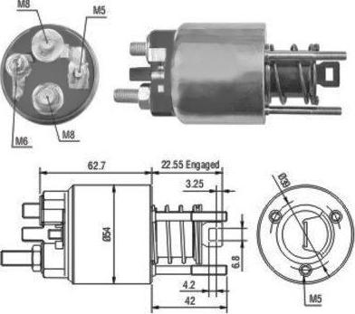 Hoffer 46080 - Elettromagnete, Motore d'avviamento www.autoricambit.com