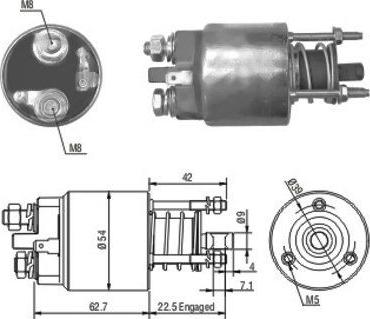 Hoffer 46081 - Elettromagnete, Motore d'avviamento www.autoricambit.com