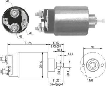 Hoffer 46082 - Elettromagnete, Motore d'avviamento www.autoricambit.com