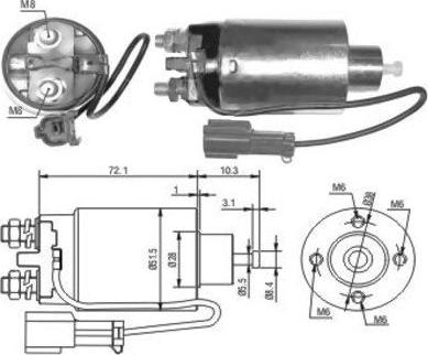 Hoffer 46038 - Elettromagnete, Motore d'avviamento www.autoricambit.com