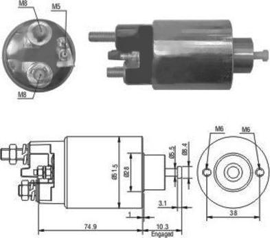 Hoffer 46029 - Elettromagnete, Motore d'avviamento www.autoricambit.com