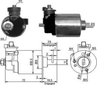 Hoffer 46079 - Elettromagnete, Motore d'avviamento www.autoricambit.com