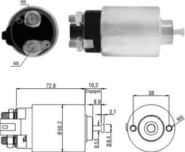 Hoffer 46156 - Elettromagnete, Motore d'avviamento www.autoricambit.com