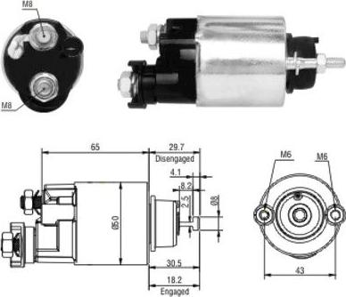 Hoffer 46163 - Elettromagnete, Motore d'avviamento www.autoricambit.com