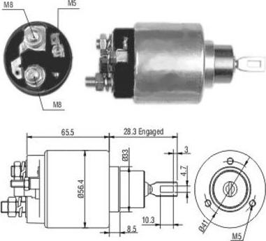 Hoffer 46106 - Elettromagnete, Motore d'avviamento www.autoricambit.com