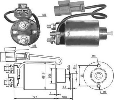 Hoffer 46180 - Elettromagnete, Motore d'avviamento www.autoricambit.com