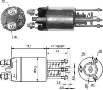 Hoffer 46188 - Elettromagnete, Motore d'avviamento www.autoricambit.com