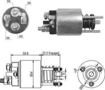 Hoffer 46134 - Elettromagnete, Motore d'avviamento www.autoricambit.com