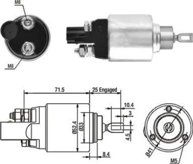 Hoffer 46132 - Elettromagnete, Motore d'avviamento www.autoricambit.com