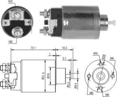 Hoffer 46124 - Elettromagnete, Motore d'avviamento www.autoricambit.com