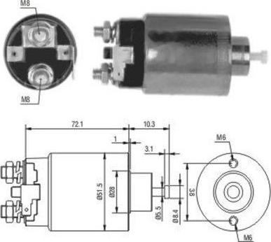 Hoffer 46179 - Elettromagnete, Motore d'avviamento www.autoricambit.com