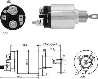 Hoffer 46303 - Elettromagnete, Motore d'avviamento www.autoricambit.com