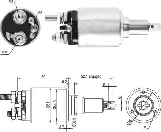 Hoffer 6646302 - Elettromagnete, Motore d'avviamento www.autoricambit.com