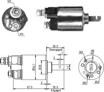 Hoffer 46316 - Elettromagnete, Motore d'avviamento www.autoricambit.com