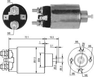 Hoffer 6646297 - Elettromagnete, Motore d'avviamento www.autoricambit.com