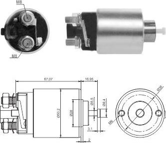 Hoffer 46285 - Elettromagnete, Motore d'avviamento www.autoricambit.com