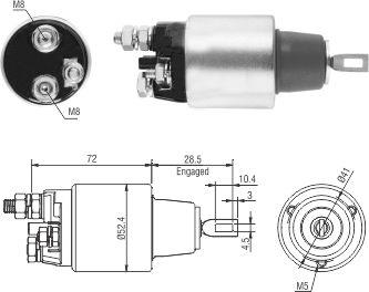 Hoffer 46286 - Elettromagnete, Motore d'avviamento www.autoricambit.com