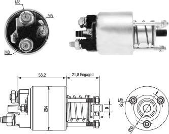 Hoffer 6646281 - Elettromagnete, Motore d'avviamento www.autoricambit.com