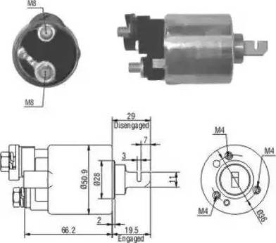 Hoffer 6646052 - Elettromagnete, Motore d'avviamento www.autoricambit.com