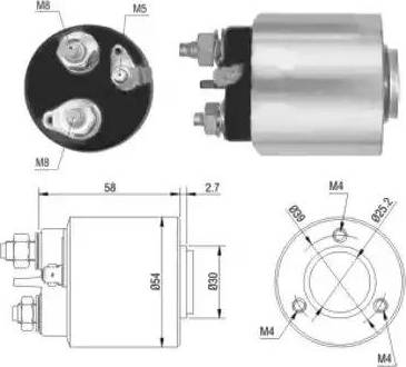 Hoffer 6646013 - Elettromagnete, Motore d'avviamento www.autoricambit.com