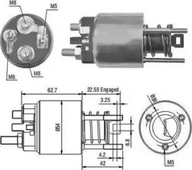 Hoffer 6646080 - Elettromagnete, Motore d'avviamento www.autoricambit.com