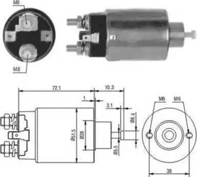 Hoffer 6646027 - Elettromagnete, Motore d'avviamento www.autoricambit.com