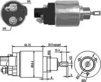 Hoffer 6646070 - Elettromagnete, Motore d'avviamento www.autoricambit.com