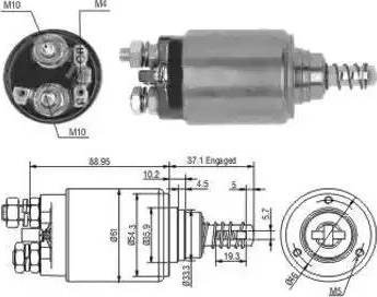 Hoffer 6646191 - Elettromagnete, Motore d'avviamento www.autoricambit.com