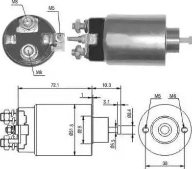 Hoffer 6646141 - Elettromagnete, Motore d'avviamento www.autoricambit.com