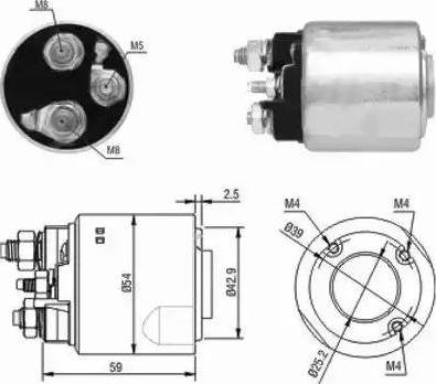 Hoffer 6646148 - Elettromagnete, Motore d'avviamento www.autoricambit.com