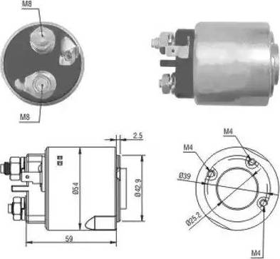 Hoffer 6646160 - Elettromagnete, Motore d'avviamento www.autoricambit.com