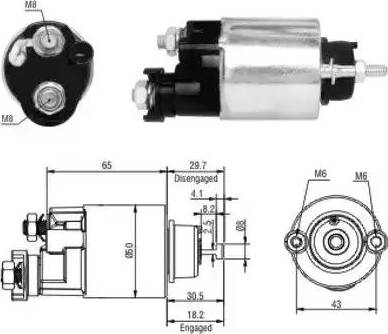 Hoffer 6646163 - Elettromagnete, Motore d'avviamento www.autoricambit.com