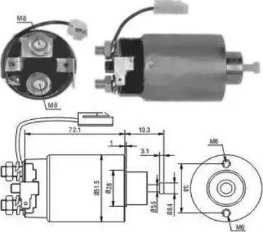 Hoffer 6646114 - Elettromagnete, Motore d'avviamento www.autoricambit.com