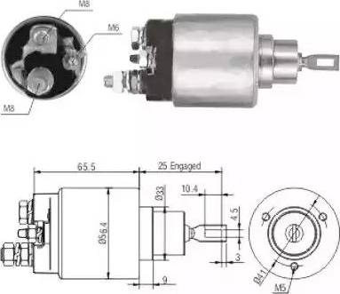 Hoffer 6646117 - Elettromagnete, Motore d'avviamento www.autoricambit.com