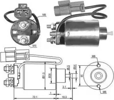 Hoffer 6646180 - Elettromagnete, Motore d'avviamento www.autoricambit.com