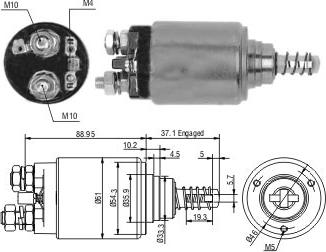 Hoffer 6646268 - Elettromagnete, Motore d'avviamento www.autoricambit.com