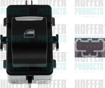 Hoffer 2106722 - Interruttore, Alzacristallo www.autoricambit.com