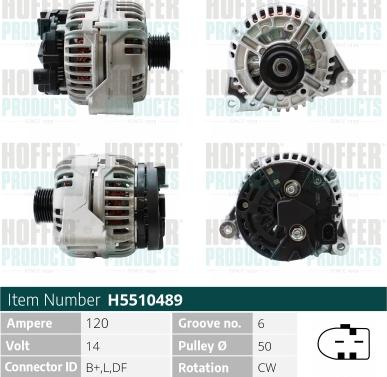 Hoffer H5510489 - Alternatore www.autoricambit.com