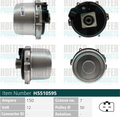 Hoffer H5510595 - Alternatore www.autoricambit.com