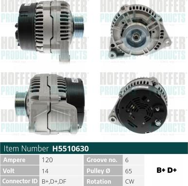 Hoffer H5510630 - Alternatore www.autoricambit.com