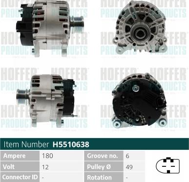 Hoffer H5510638 - Alternatore www.autoricambit.com